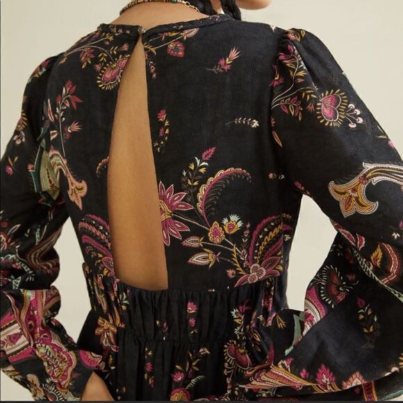 Anthropologie Paisley Maxi Dress Size 8 - Picture 6 of 8